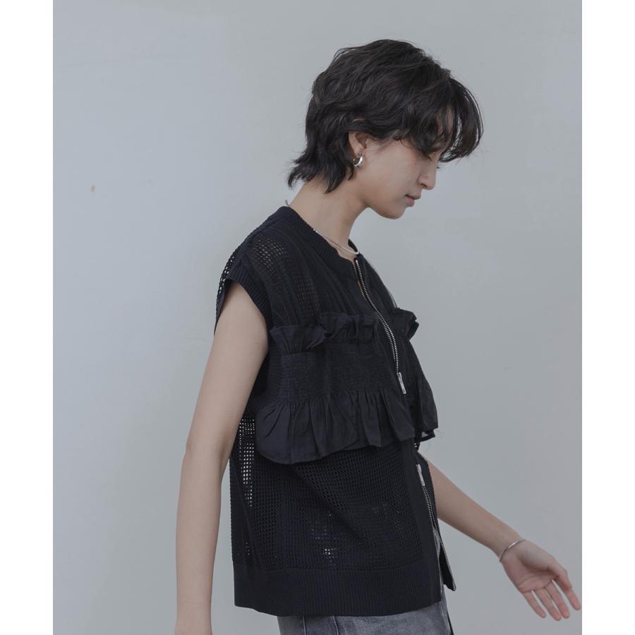 Eimee Law（エイミーロウ） ニットベスト 84708Z レディース フリル