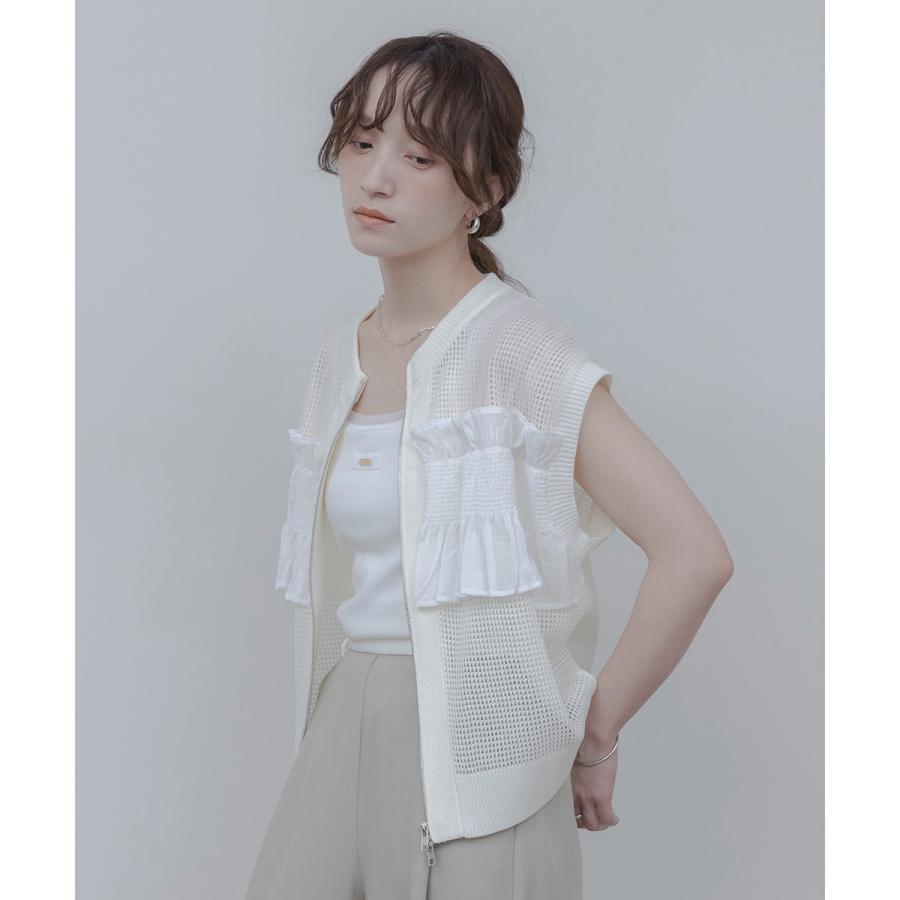 Eimee Law（エイミーロウ） ニットベスト 84708Z レディース フリル