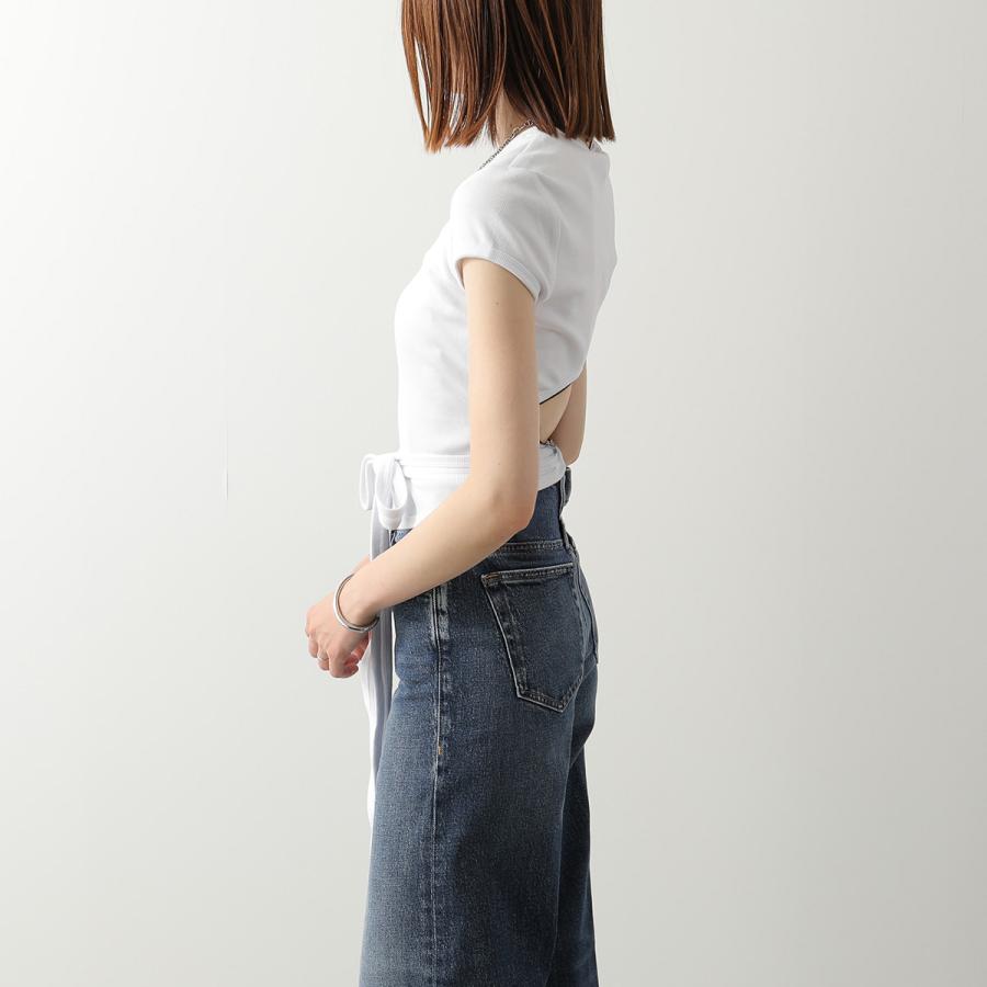 DIESEL ディーゼル Tシャツ T-BUNNY-TAIL-S1 A21197 0EJAI レディース 半袖 カットソー リブ オーバルD刺繍 クルーネック A211970EJAIの画像