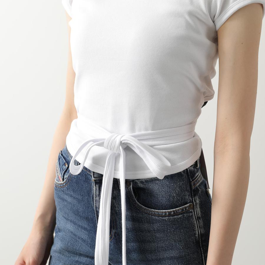 DIESEL ディーゼル Tシャツ T-BUNNY-TAIL-S1 A21197 0EJAI レディース 半袖 カットソー リブ オーバルD刺繍 クルーネック A211970EJAIの画像