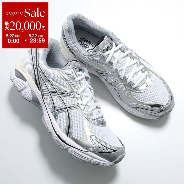 ASICS アシックス スニーカー GT-2160 1203A320-115 メンズ ローカット レースアップ メッシュ シルバー 4cm シューズ 靴 WHITE/PURE-SILVERの画像