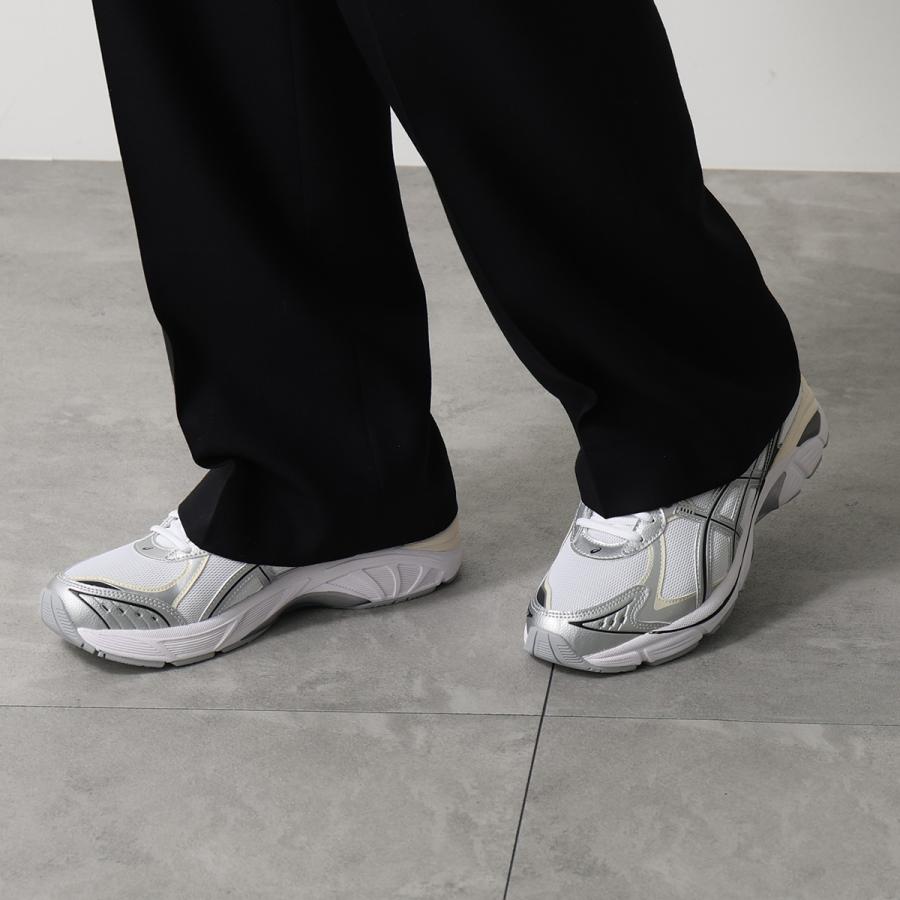 ASICS アシックス スニーカー GT-2160 1203A320-115 メンズ ローカット レースアップ メッシュ シルバー 4cm シューズ 靴 WHITE/PURE-SILVERの画像