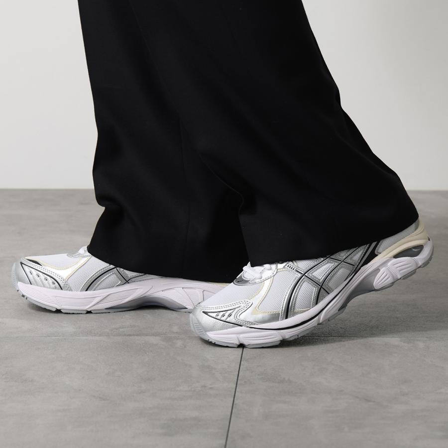 ASICS アシックス スニーカー GT-2160 1203A320-115 メンズ ローカット レースアップ メッシュ シルバー 4cm シューズ 靴 WHITE/PURE-SILVERの画像
