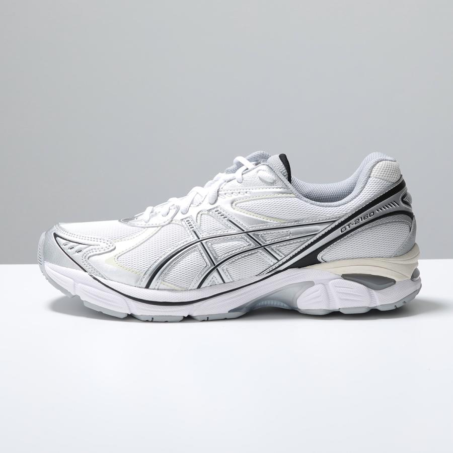 ASICS アシックス スニーカー GT-2160 1203A320-115 メンズ ローカット レースアップ メッシュ シルバー 4cm シューズ 靴 WHITE/PURE-SILVERの画像