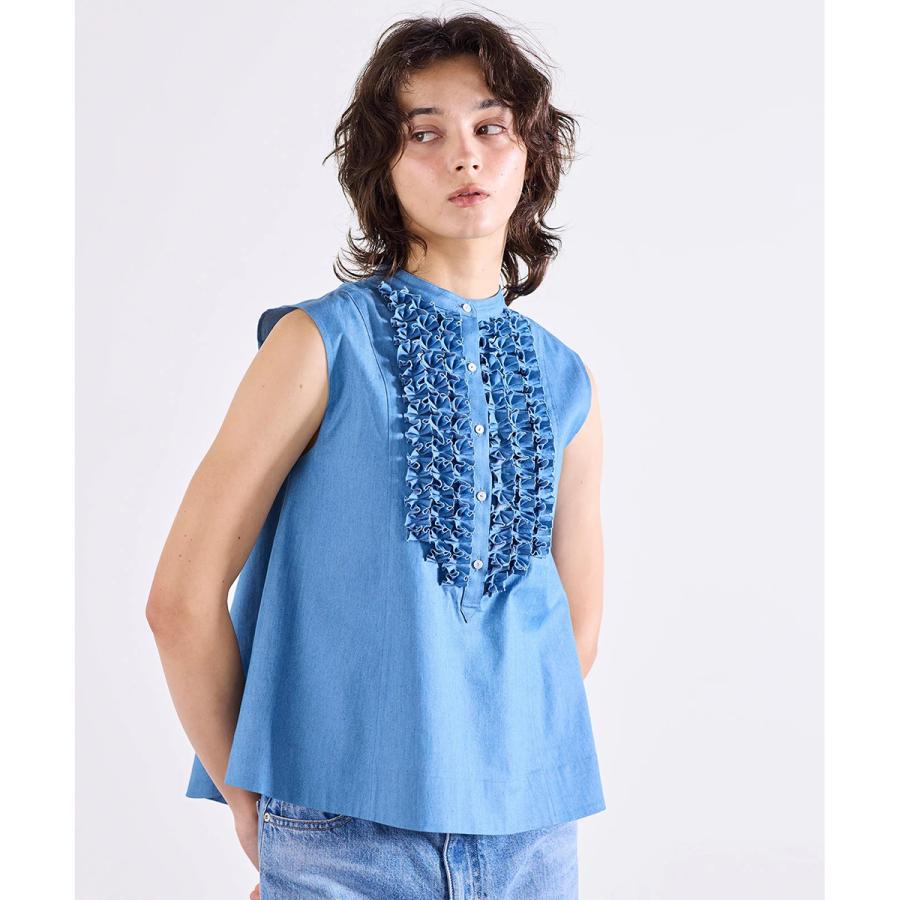 Marilyn Moon（マリリンムーン） ブラウス modern tuck frill flare