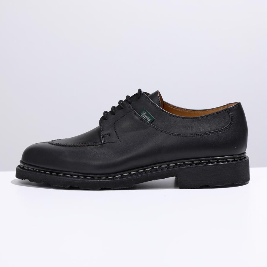 Paraboot パラブーツ レザーシューズ 705109 AVIGNON アヴィニョン メンズ Uチップ ノルヴェイジャン製法 GRIFFIISOLE 革靴 NOIR 【箱B】の画像