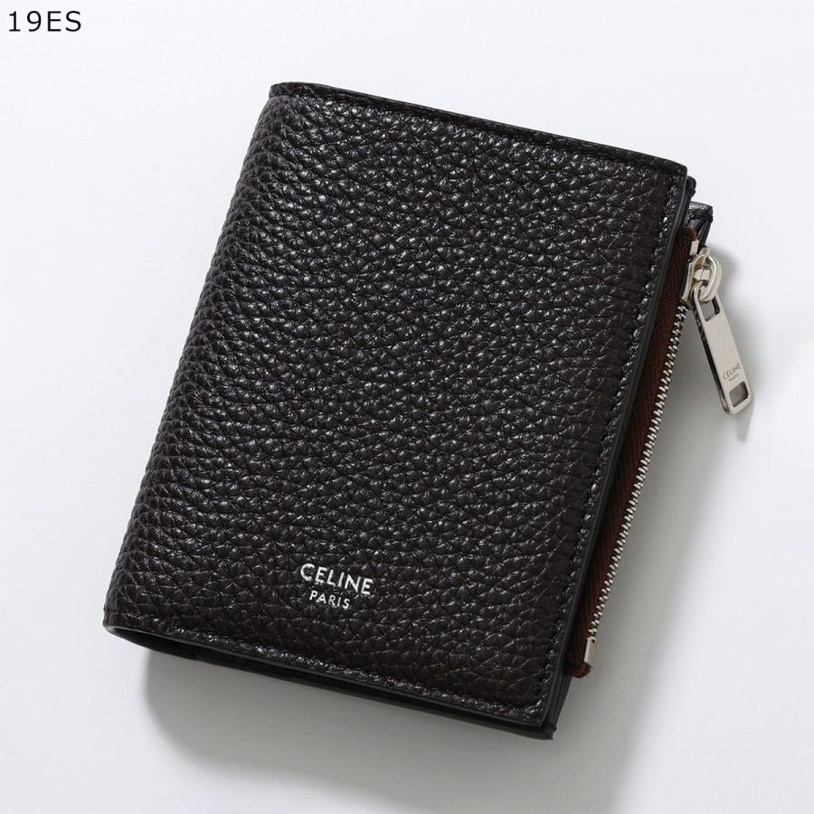 CELINE 二つ折り コンパクトウォレット 美品 CELINE（セリーヌ） 二つ折り財布 10E493GTH.38SI 10E493GTH.19ES