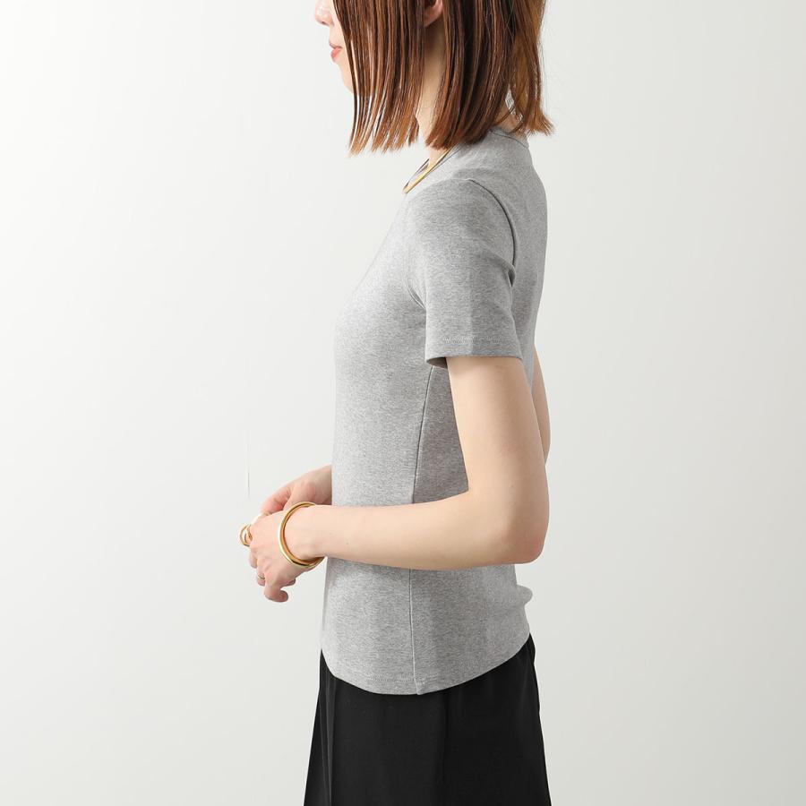 CELINE セリーヌ Tシャツ RX0M43O24.09MB レディース トリオンフ 刺繍 ロゴ クルーネック カットソー 半袖 グレーの画像