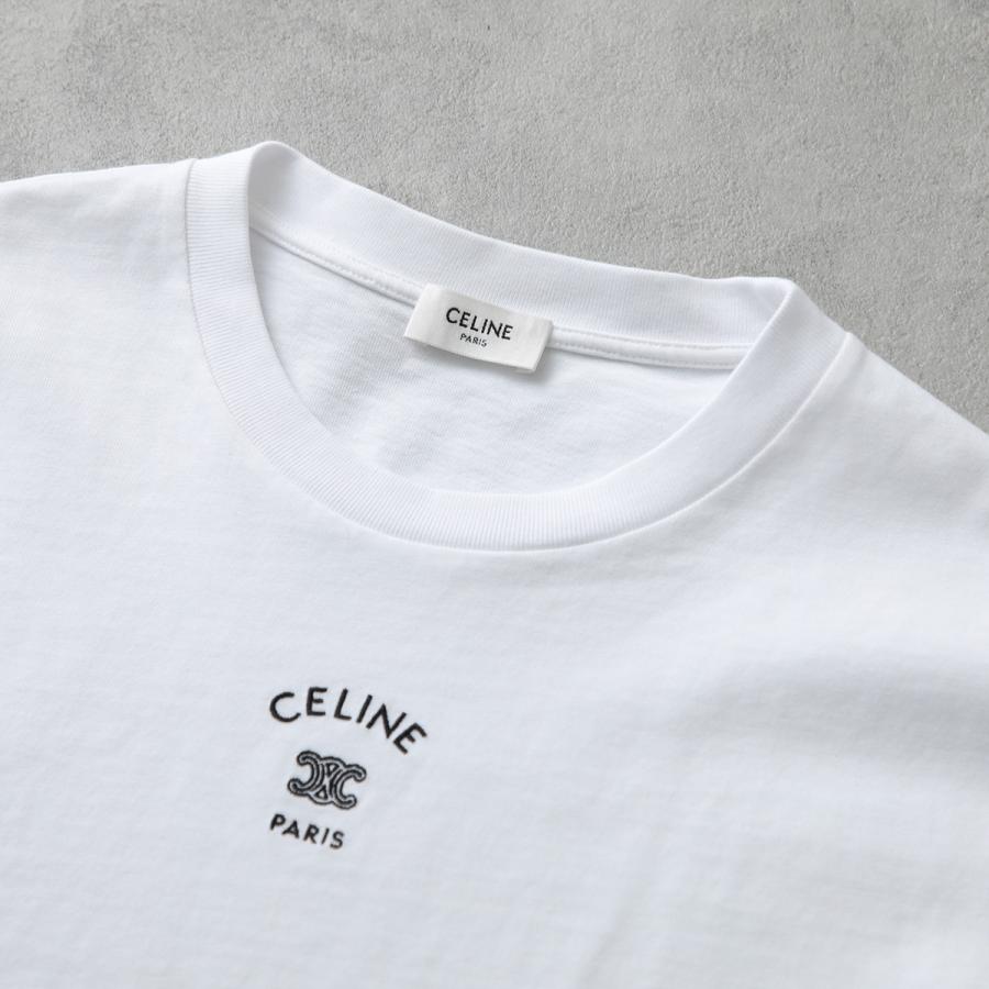 CELINE（セリーヌ） Tシャツ RX0LA1242.01OK メンズ トリオンフ ロゴ