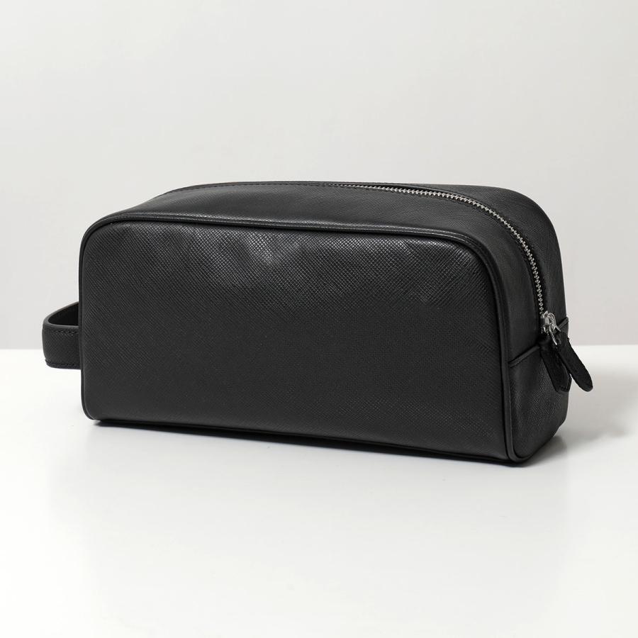 Polo Ralph Lauren ポロラルフローレン クラッチバッグ wash bag 405931676 メンズ セカンドバッグ レザー 鞄 001/BLACKの画像