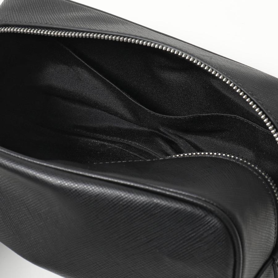 Polo Ralph Lauren ポロラルフローレン クラッチバッグ wash bag 405931676 メンズ セカンドバッグ レザー 鞄 001/BLACKの画像