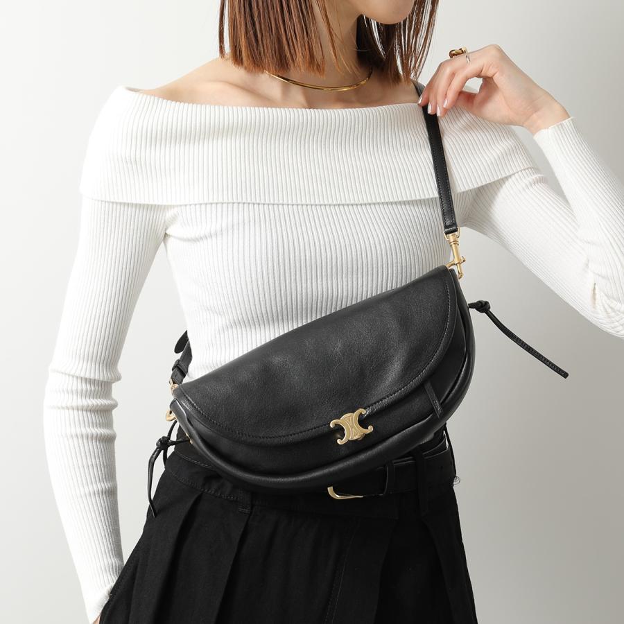 CELINE セリーヌ マカダム トリオンフ ハンドバッグ ハーフムーン CELINE（セリーヌ） ハンドバッグ LITTLE HALFMOON SOFT TRIOMPHE