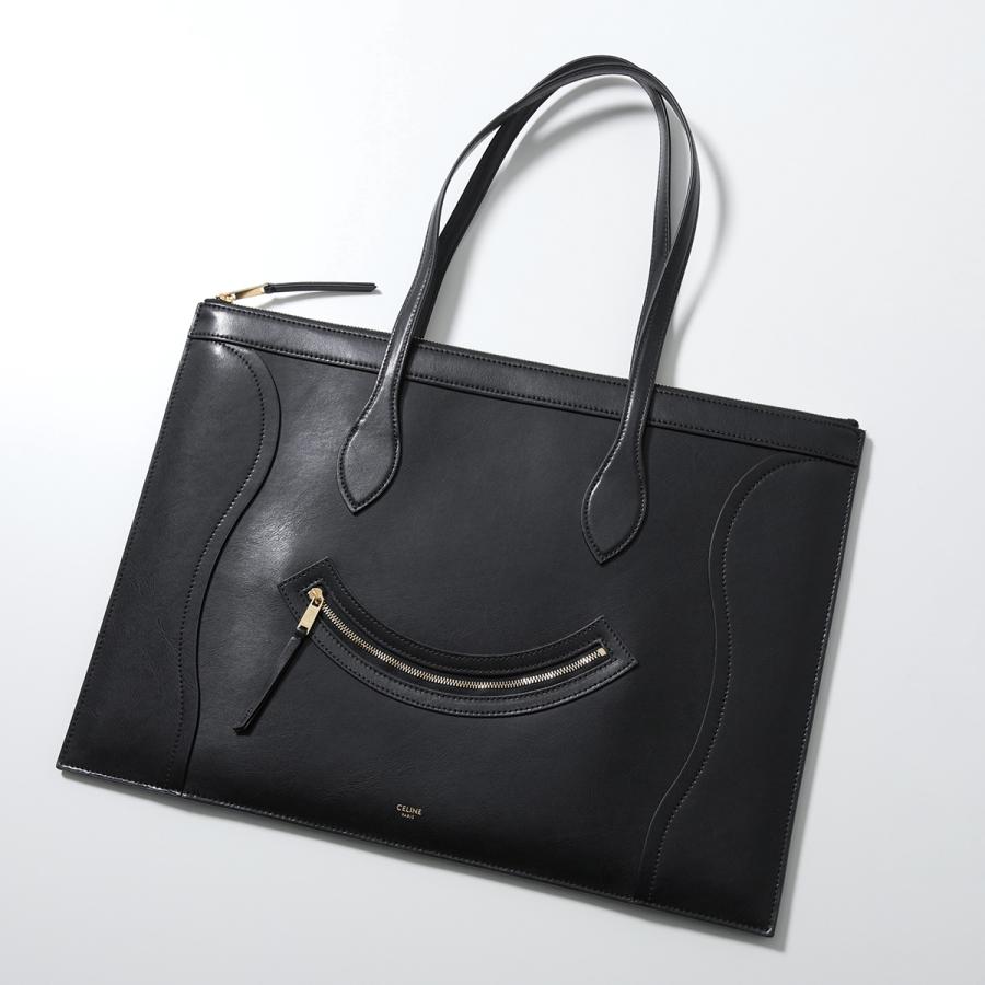 CELINE ブラック トートバッグ 保存袋付き CELINE（セリーヌ） トートバッグ FLAT CABAS LUGGAGE フラット