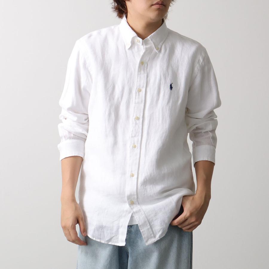 Polo Ralph Lauren ポロラルフローレン シャツ 710966294 メンズ クラシック フィット リネン 長袖 ポニー刺繍の画像