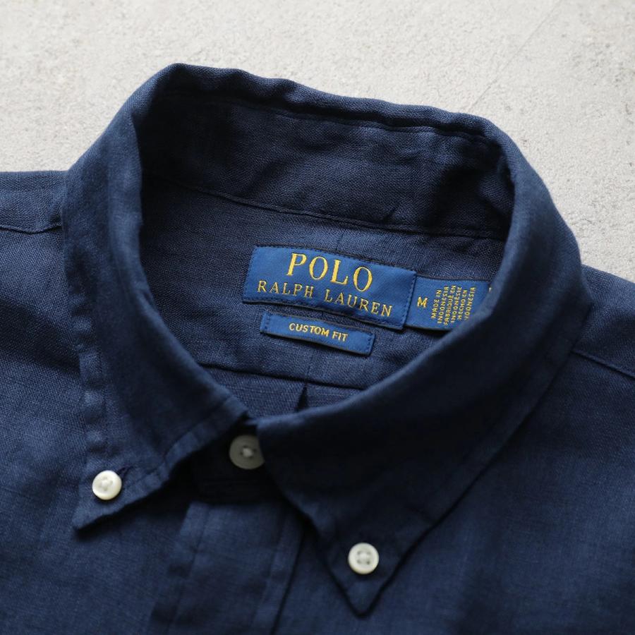 Polo Ralph Lauren ポロラルフローレン シャツ 710966294 メンズ クラシック フィット リネン 長袖 ポニー刺繍の画像