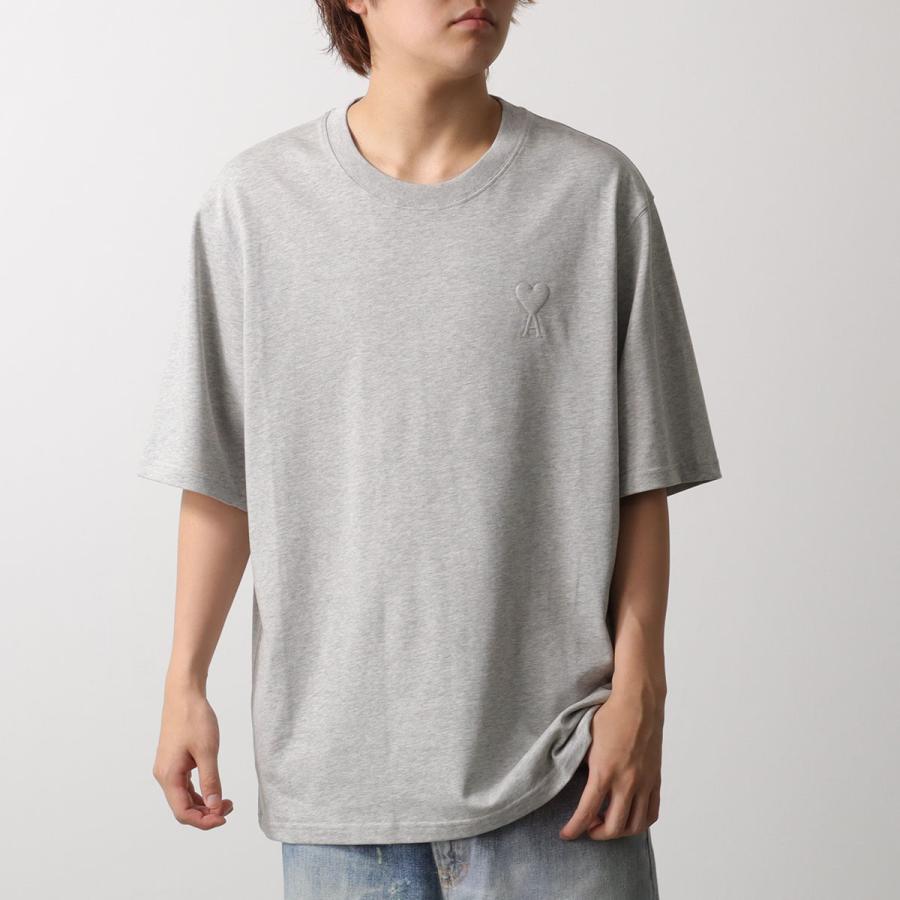 Ami Parisアミパリス　半袖ニット　グレー AMI Alexandre Mattiussi ami paris アミパリス 半袖 Tシャツ AMI DE