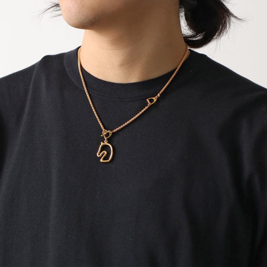 HERMES エルメス ネックレス トネール PM Tonnerre H100116F レディース メンズ ペンダント 馬モチーフ GD金具 アクセサリーの画像