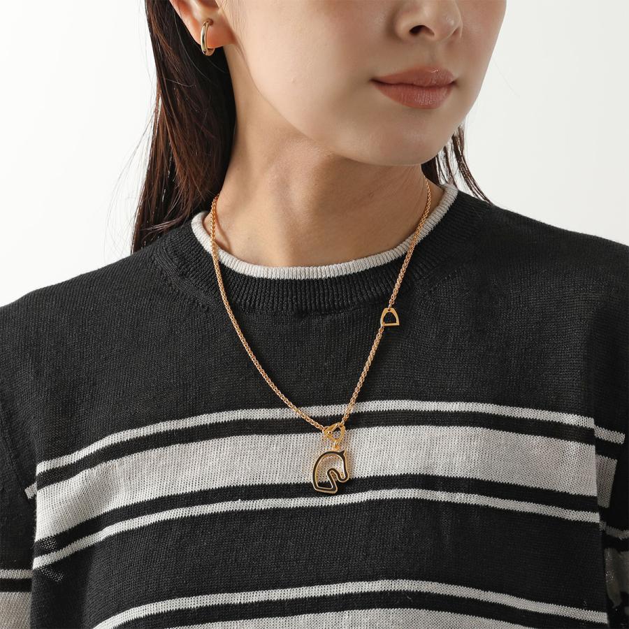 HERMES エルメス ネックレス トネール PM Tonnerre H100116F レディース メンズ ペンダント 馬モチーフ GD金具 アクセサリーの画像