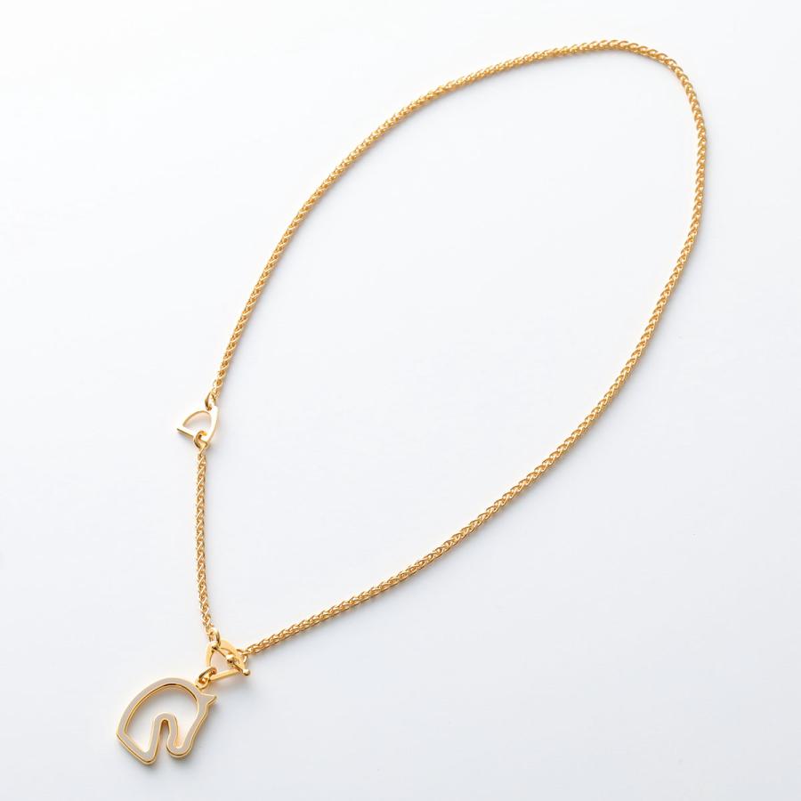 HERMES エルメス ネックレス トネール PM Tonnerre H100116F レディース メンズ ペンダント 馬モチーフ GD金具 アクセサリーの画像
