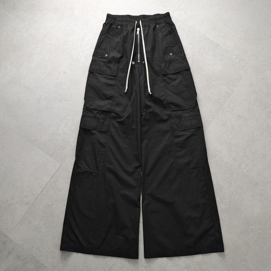 Rick Owens DRKSHDW リックオウエンス ダークシャドウ カーゴパンツ DOUBLE CARGO JUMBO BELAS DU01F4398 CR メンズ ワイド トートバッグ付 09/BLACKの画像