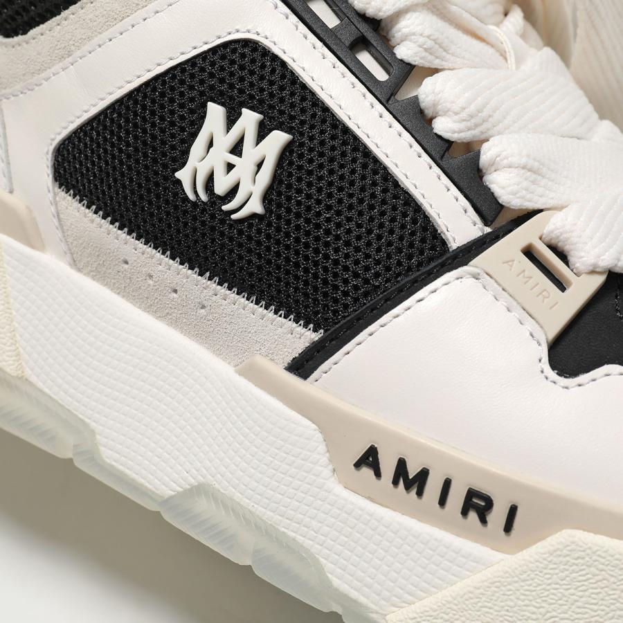AMIRI アミリ スニーカー MA-1 AMFOSR1097 メンズ ロゴ ローカット チャンキーラバーソール レザー メッシュ  4cm シューズ 靴の画像