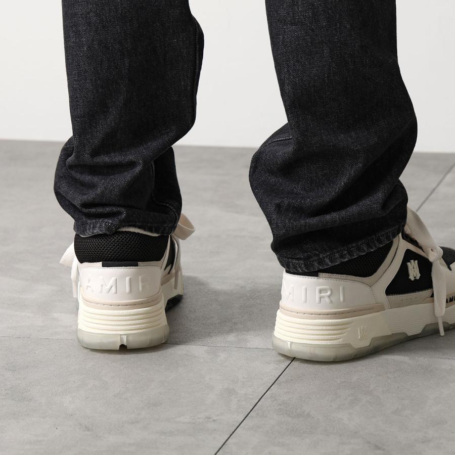 AMIRI アミリ スニーカー MA-1 AMFOSR1097 メンズ ロゴ ローカット チャンキーラバーソール レザー メッシュ  4cm シューズ 靴の画像