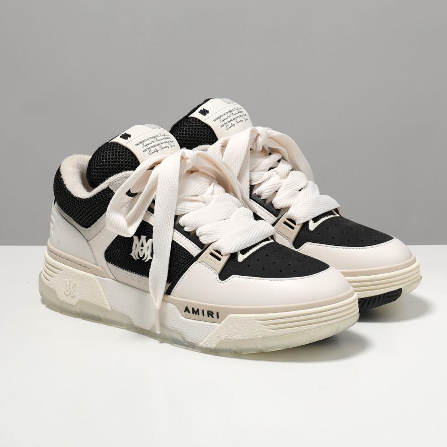 AMIRI アミリ スニーカー MA-1 AMFOSR1097 メンズ ロゴ ローカット チャンキーラバーソール レザー メッシュ  4cm シューズ 靴の画像