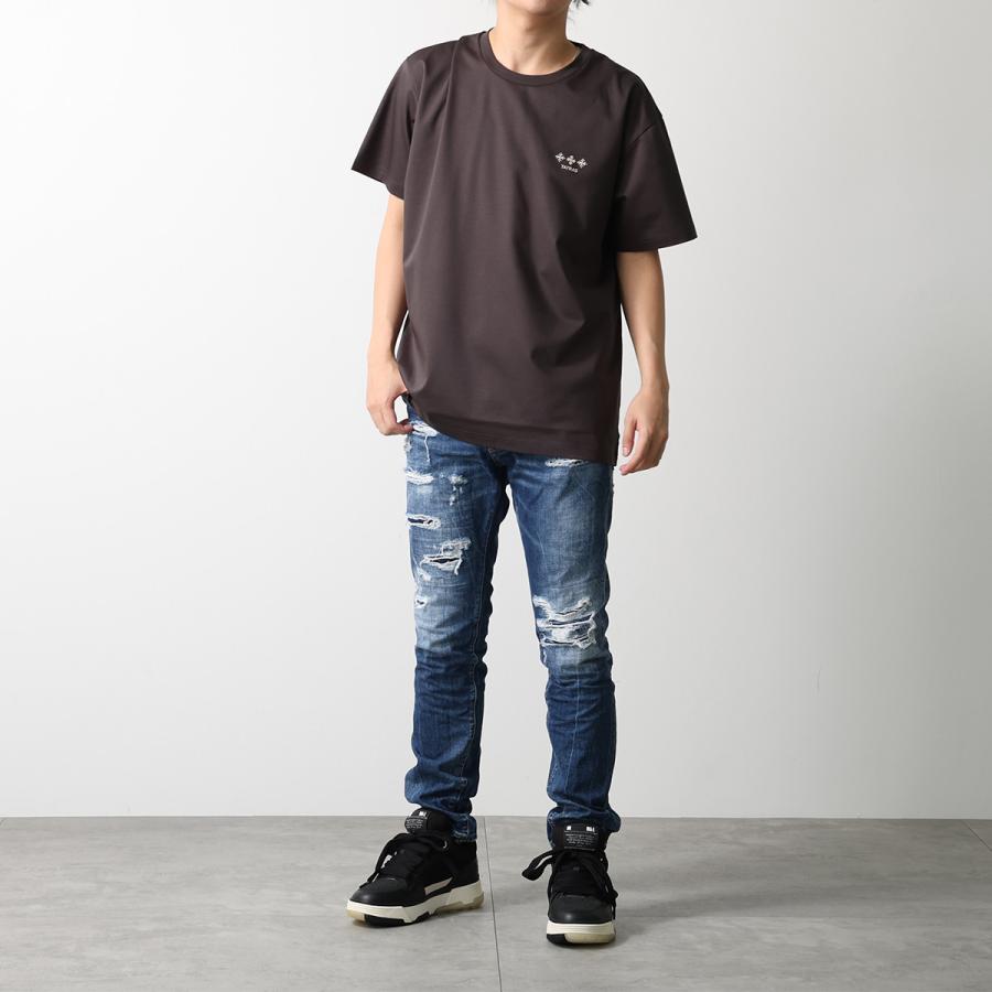 AMIRI アミリ スニーカー MA-1 AMFOSR1097 メンズ ロゴ ローカット チャンキーラバーソール レザー メッシュ  4cm シューズ 靴の画像