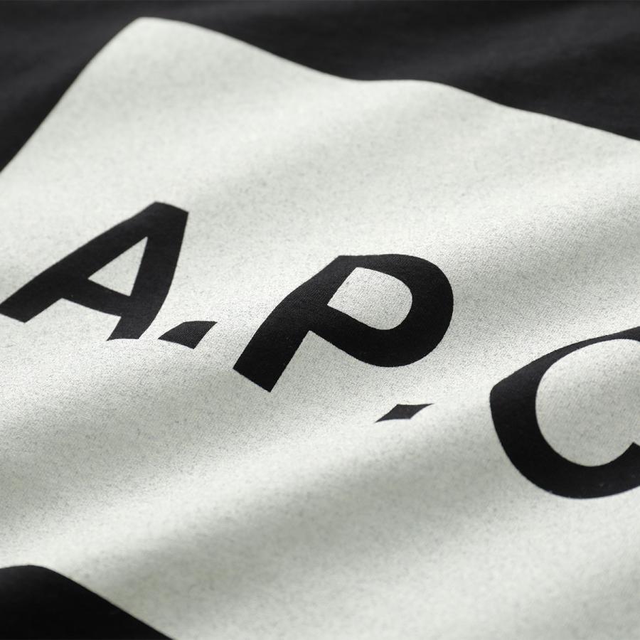 APC A.P.C. アーペーセー 半袖 Tシャツ COHBO H26530 メンズ カットソー コットン クルーネック ロゴT リラックスフィットの画像