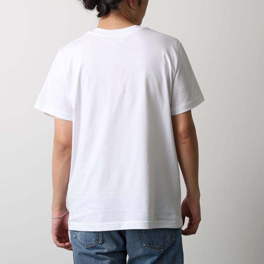 APC A.P.C. アーペーセー 半袖 Tシャツ TACHE BLANCHE COHBM M26458 レディース カットソー コットン クルーネック カットソー ロゴ リブ AABの画像