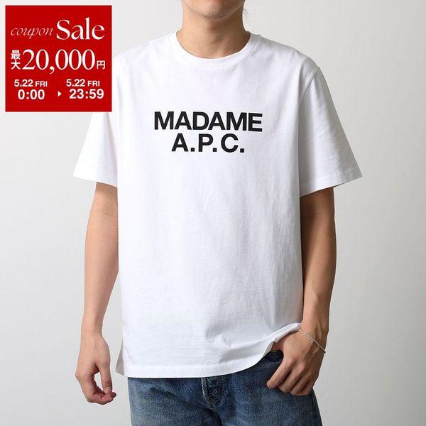 APC A.P.C. アーペーセー 半袖 Tシャツ COGYK M26462 メンズ カットソー クルーネック コットン ロゴ リブ AABの画像