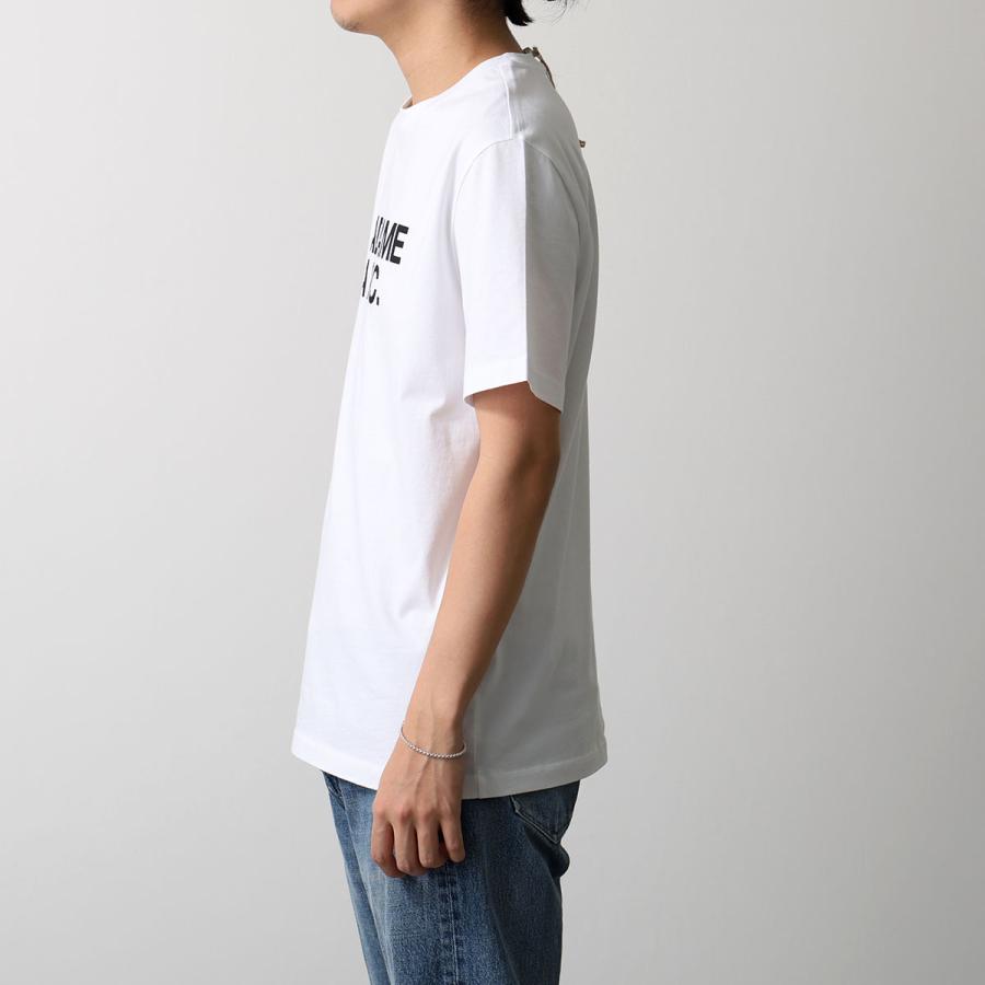 APC A.P.C. アーペーセー 半袖 Tシャツ COGYK M26462 メンズ カットソー クルーネック コットン ロゴ リブ AABの画像