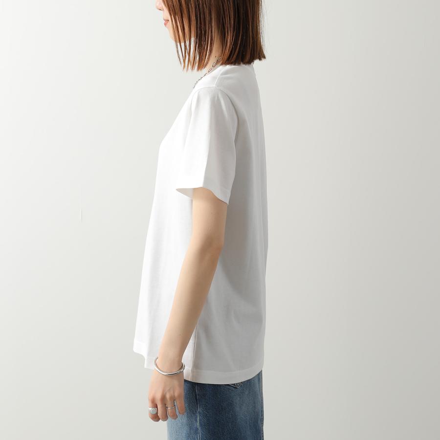 APC A.P.C. アーペーセー Tシャツ standard apc brode COHBW M26392 レディース 半袖 カットソー ロゴ刺繍 コットン クルーネック AABの画像