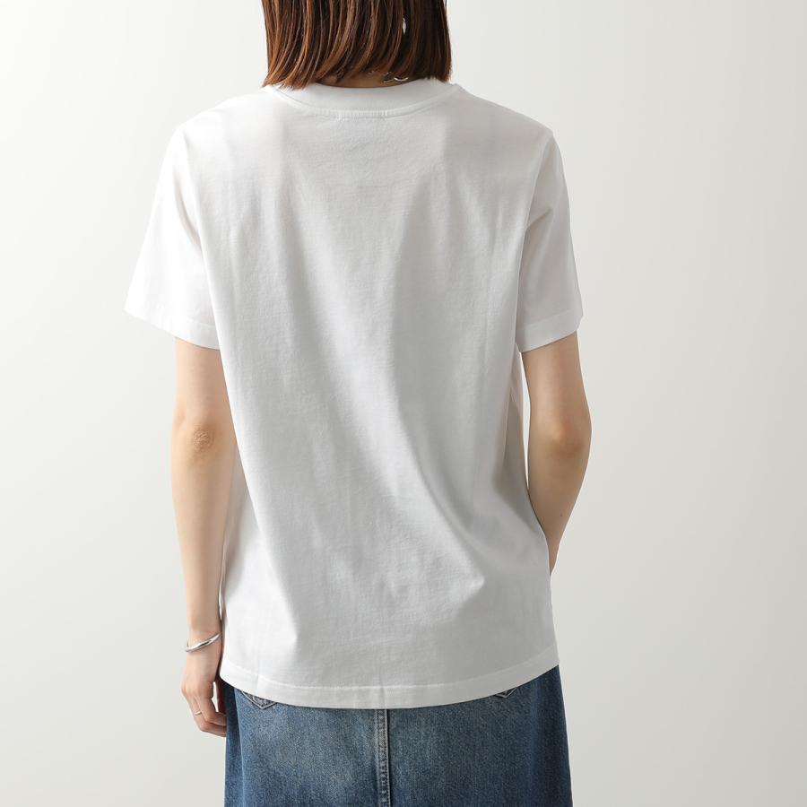 APC A.P.C. アーペーセー Tシャツ standard apc brode COHBW M26392 レディース 半袖 カットソー ロゴ刺繍 コットン クルーネック AABの画像