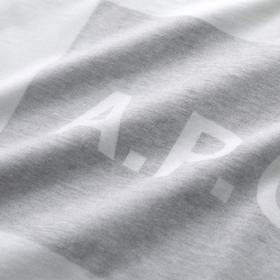 APC A.P.C. アーペーセー Tシャツ manches courtes vignette COHBO H26558 メンズ 半袖 カットソー ロゴT クルーネック コットン LAAの画像
