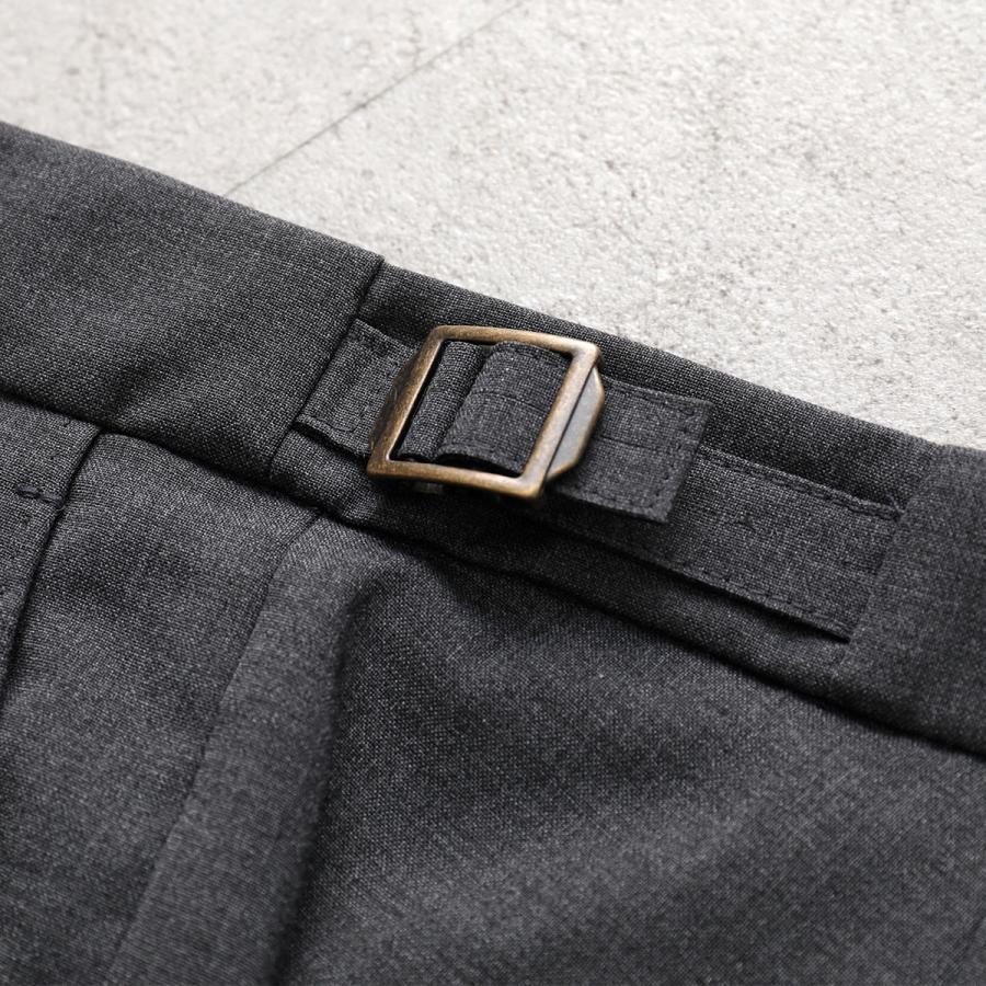 BERWICH ベルウィッチ スラックスパンツ SCOTCH PO1383X メンズ テーパード ツープリーツ ウール混 ストレッチ サイドアジャスターの画像