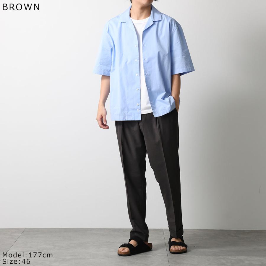BERWICH ベルウィッチ スラックスパンツ SCOTCH PO1383X メンズ テーパード ツープリーツ ウール混 ストレッチ サイドアジャスターの画像