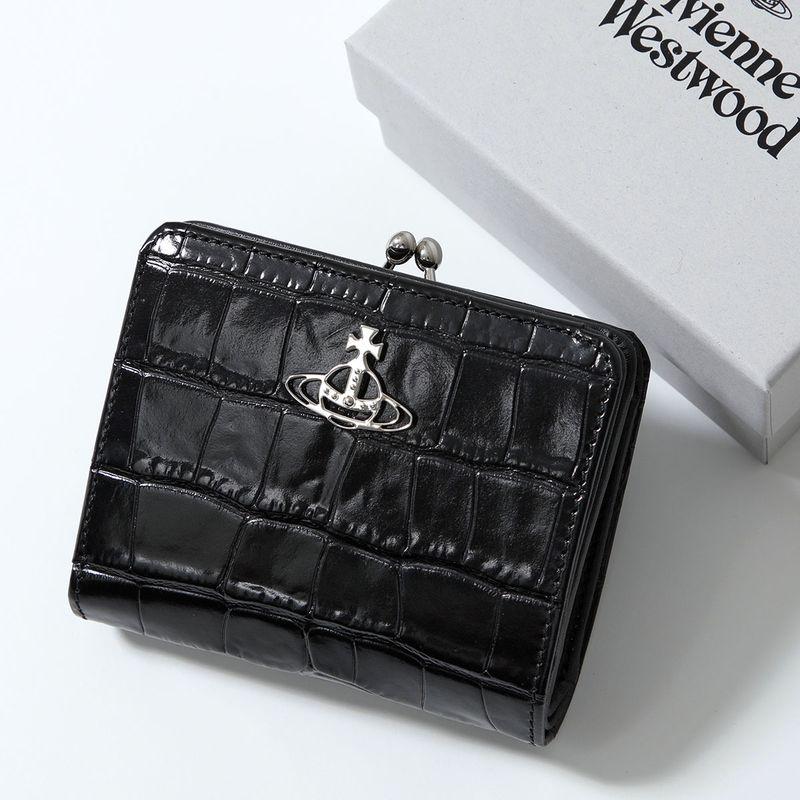 Vivienne Westwoodブラック クロコ 二つ折り財布 Vivienne Westwood（ヴィヴィアンウエストウッド） 二つ折り財布
