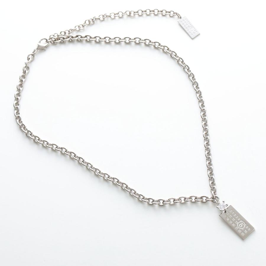 MM6 エムエムシックス メゾンマルジェラ ネックレス SM7UU0124 P9162 レディース メンズ ナンバリングロゴ ペンダント アクセサリー 951 SM7UU0124P9162951の画像