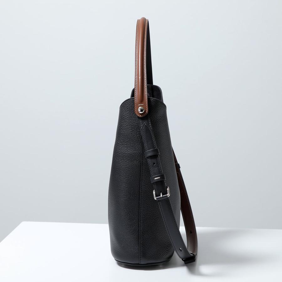 Maison Margiela(メゾンマルジェラ) ショルダーバッグ ドレサージュ ホーボー SB2WD0096 黒×ブラウン 2way Maison Margiela（メゾンマルジェラ） ホーボーバッグ Dress-age