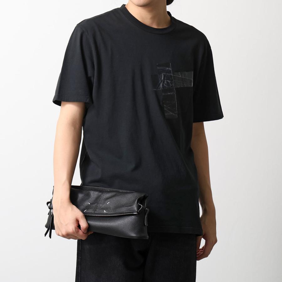 メゾンマルジェラ Margiela  ショルダーバッグ ポーチ レザー 黒 Maison Margiela（メゾンマルジェラ） ショルダーバッグ SA2VL0016