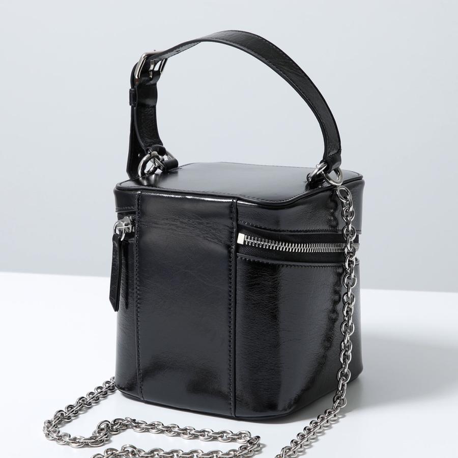 希少　Maison Margiela マルジェラ　エナメル　ボディバッグ　黒 アウトレット】Maison Margiela メゾンマルジェラ クロスボディバッグ