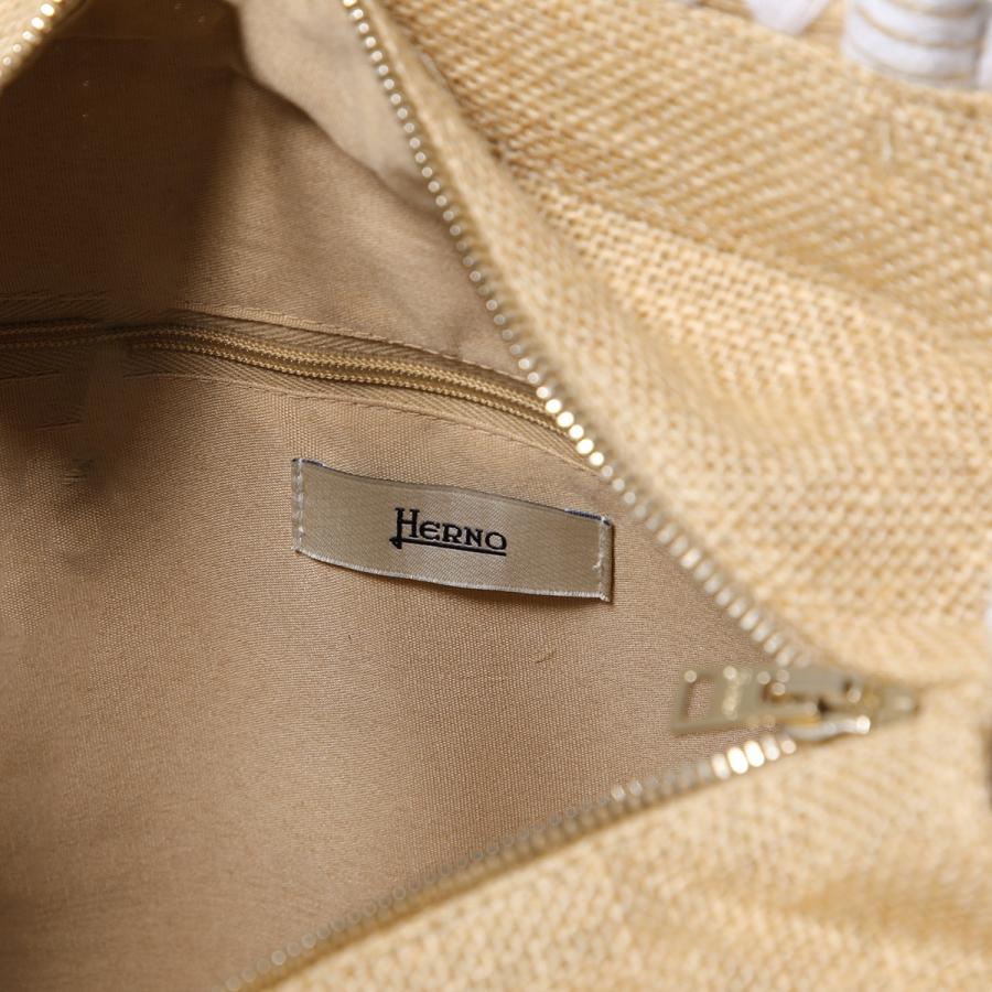 HERNO（ヘルノ） かごバッグ BAG00018D 90001 レディース ロゴ 刺繍