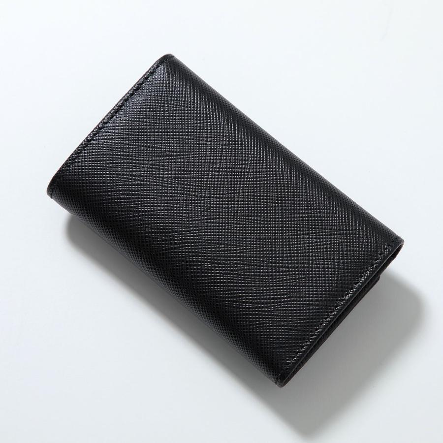 PRADA プラダ キーケース 1PG004 QHH レディース サフィアーノレザー トライアングルロゴ 4連 キーリング付き F0002/NERO 1PG004_QHH_F0632の画像