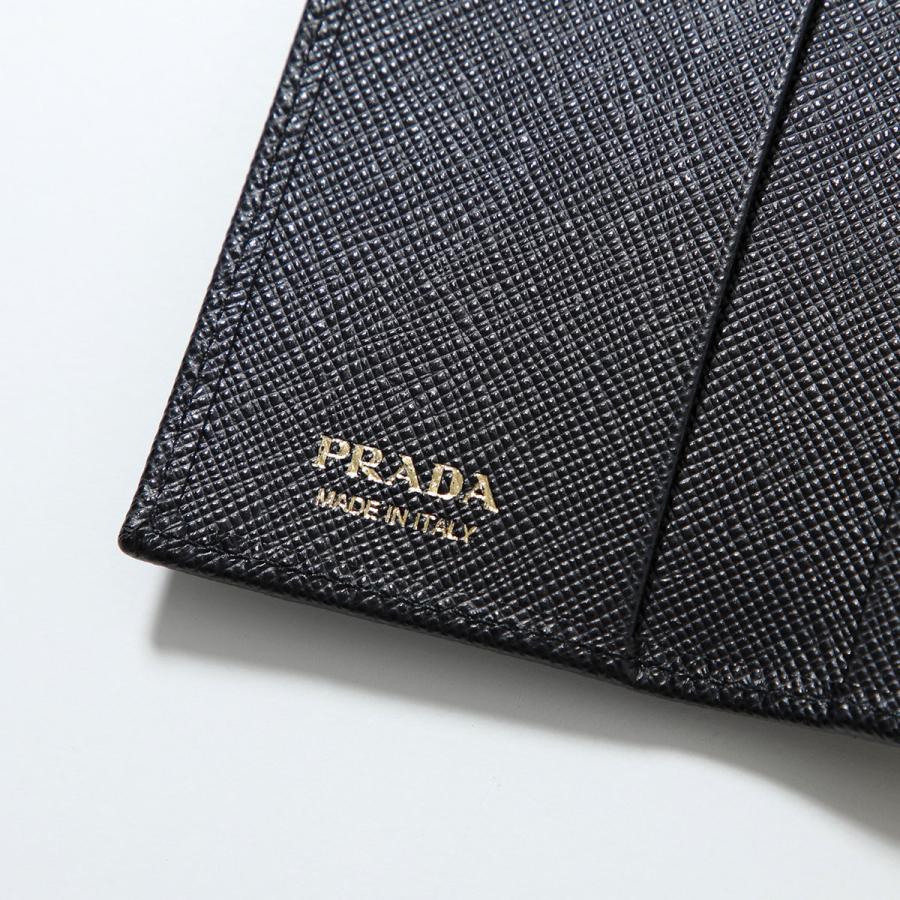 PRADA プラダ キーケース 1PG004 QHH レディース サフィアーノレザー トライアングルロゴ 4連 キーリング付き F0002/NERO 1PG004_QHH_F0632の画像
