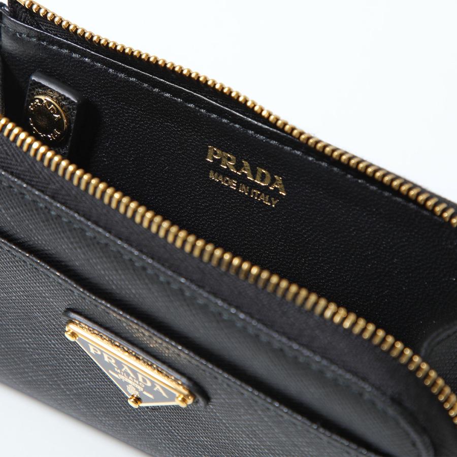 PRADA プラダ コインケース 1PP122 QHH レディース サフィアーノレザー トライアングルロゴ キーケース ミニ財布 F0002/NERO 1PP122_QHH_F0002の画像