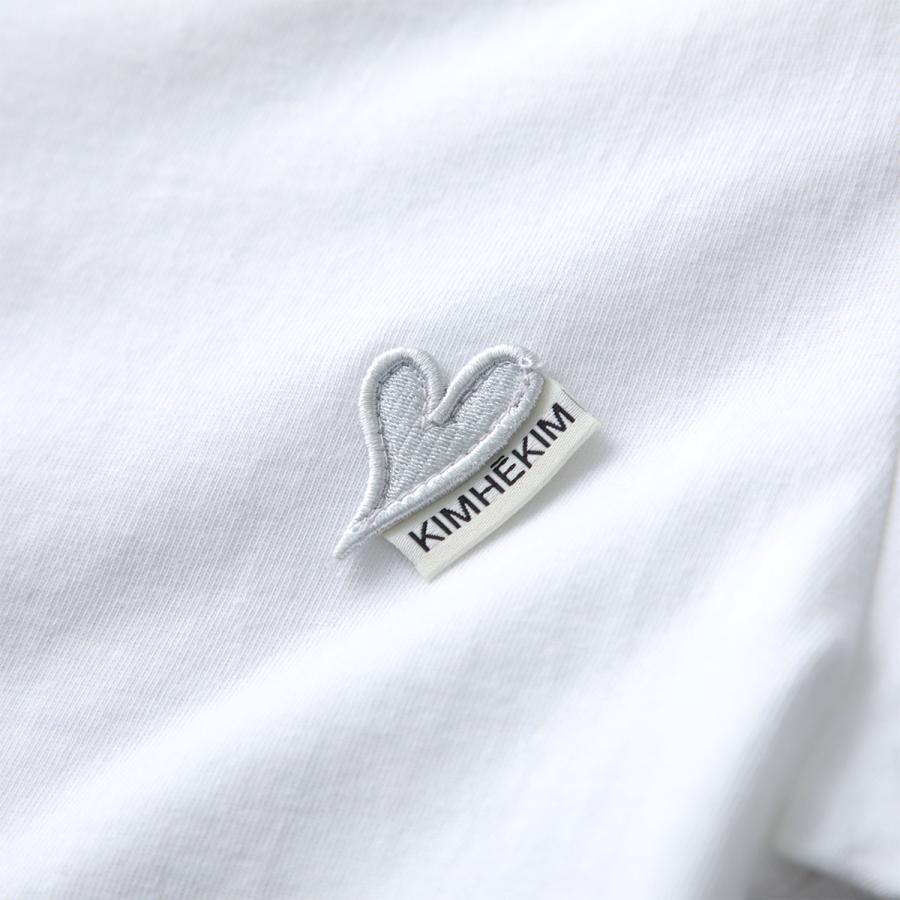KIMHEKIM キムヘキム Tシャツ MINI HEART PATCH SLIM FIT T-SHIRT