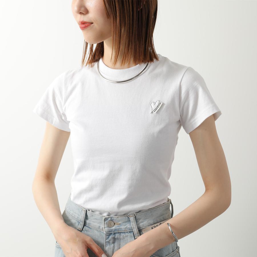 新品タグ付き★KIMHĒKIM キムへキム クロップド Tシャツ KIMHEKIM キムヘキム Tシャツ MINI HEART PATCH SLIM FIT T-SHIRT