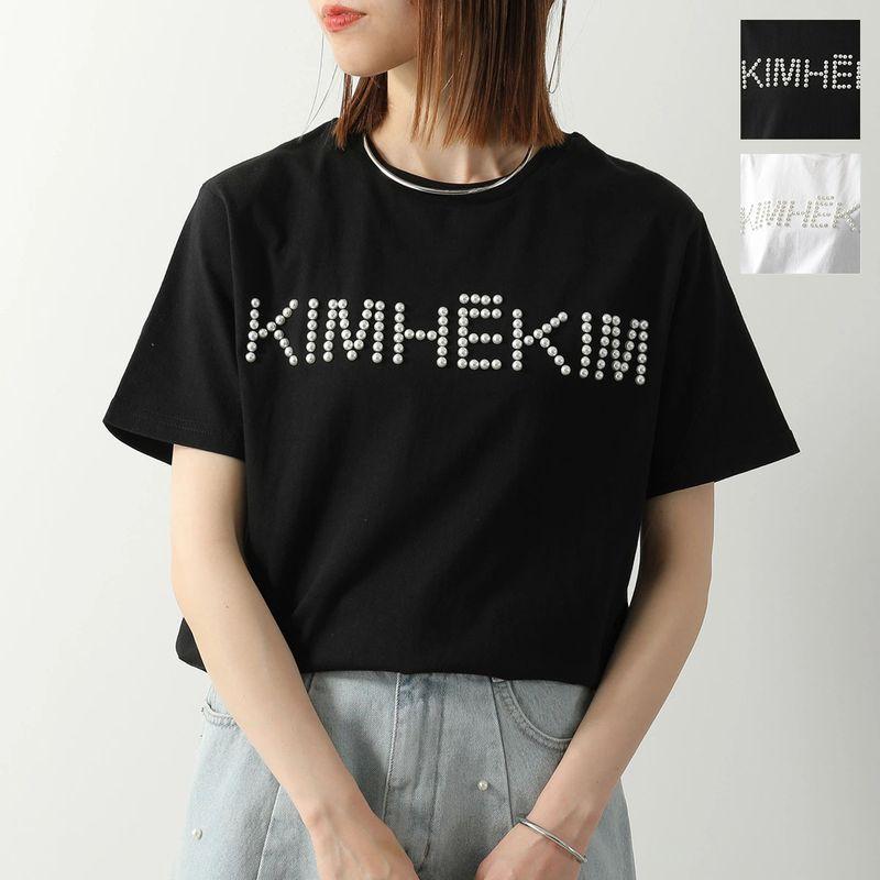KIMHEKIM キムヘキム Tシャツ LOGO T-SHIRT WITH PEARL EMBELLISHMENT