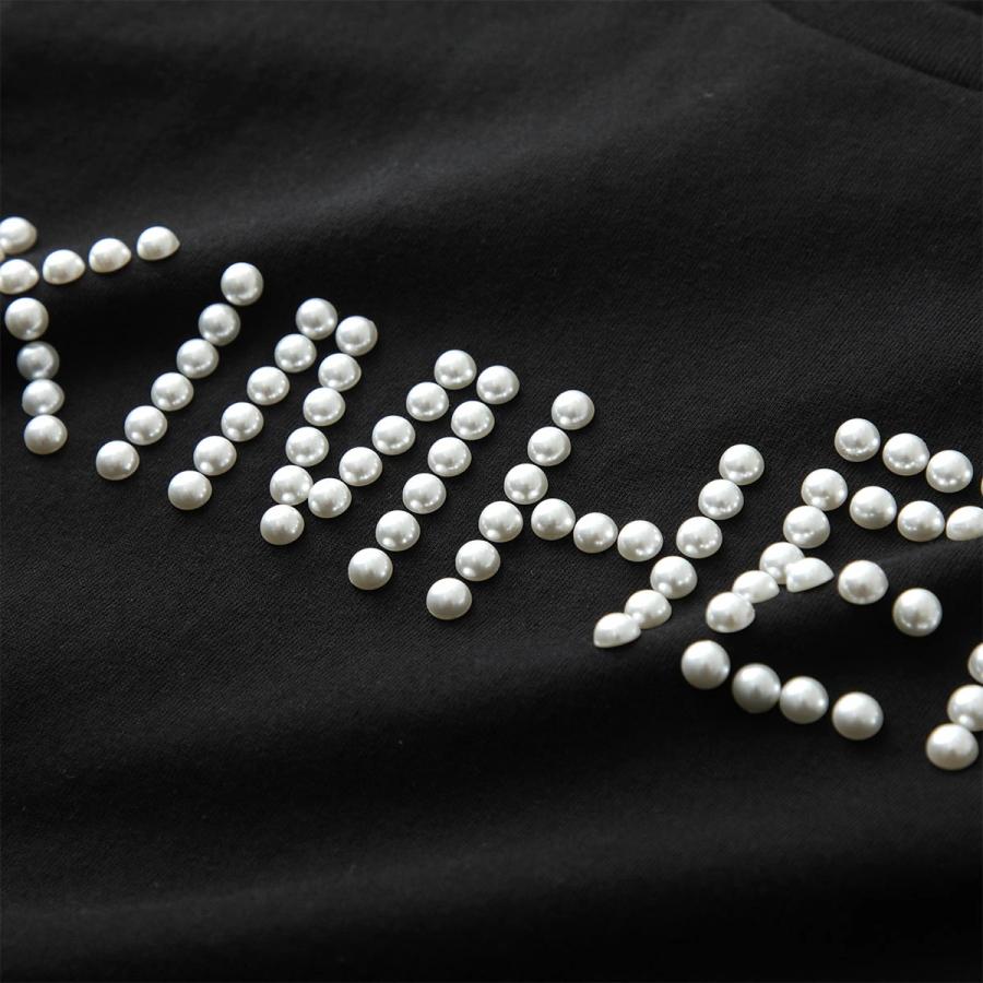 KIMHEKIM キムヘキム Tシャツ LOGO T-SHIRT WITH PEARL EMBELLISHMENT